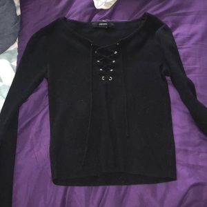 Cross cross black long sleeve